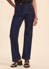 Jean Brut Poches carrées plaquées NARISSA