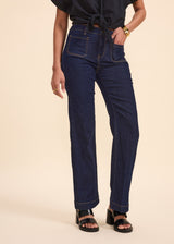 Jean Brut Poches carrées plaquées NARISSA