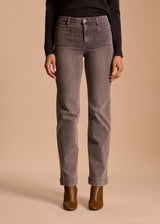 JEAN POCHES CARREES PLAQUEES GRIS NARISSA