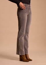 JEAN POCHES CARREES PLAQUEES GRIS NARISSA