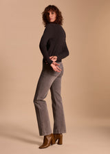 JEAN POCHES CARREES PLAQUEES GRIS NARISSA