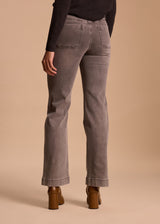 JEAN POCHES CARREES PLAQUEES GRIS NARISSA