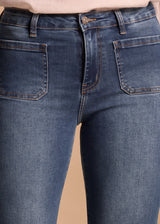 JEAN POCHES CARREES PLAQUEES NARISSA