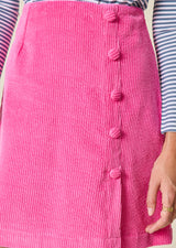 JUPE VELOURS COTELÉ GISELE