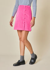 JUPE VELOURS COTELÉ GISELE