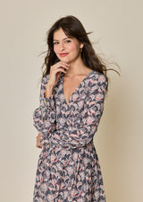 ROBE LONGUE CACHE-CŒUR FETHI