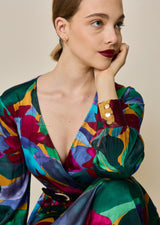 FETHI LONG WRAP DRESS