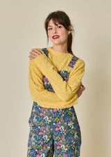 SALOPETTE VELOURS COTELÉ GAVROCHE