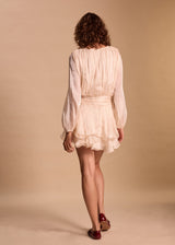 ROBE COURTE BRODEE BOHEME ZELINE