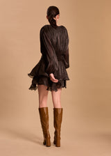 ROBE COURTE BOHEME VOLANTEE ZELINE