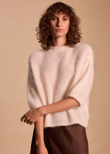 MAILLE MOHAIR COL ROND GLYCINE