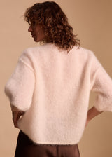 MAILLE MOHAIR COL ROND GLYCINE
