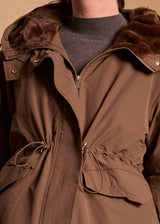 PARKA 3/4 DÉPERLANTE CAPUCHE LIORA