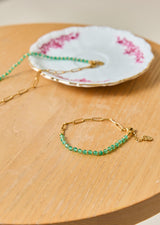 BRACELET CHAINE ET PERLES