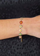 BRACELET FLEURS MULTICOLORE