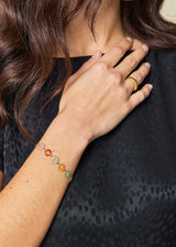 BRACELET FLEURS MULTICOLORE