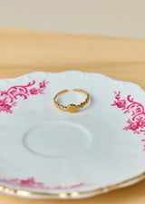 BAGUE PETIT MEDAILLON DORÉE