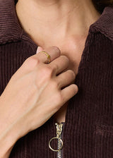 BAGUE PETIT MEDAILLON DORÉE