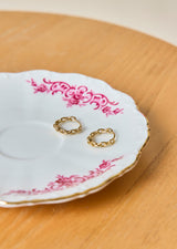 BOUCLES D'OREILLES PETITES CRÉOLES MAILLONS DORÉES