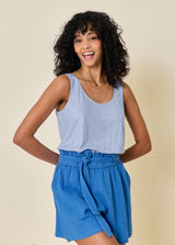 ALI linen tank top