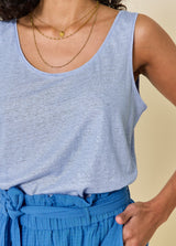 ALI linen tank top