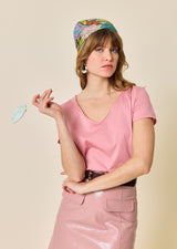 NOE V-Neck Cotton T-Shirt