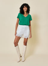 NOE V-Neck Cotton T-Shirt