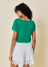 NOE V-Neck Cotton T-Shirt
