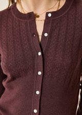 Cardigan Col Rond Angelina