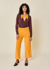 Pantalon Évasé Velours Cotelé Gessy