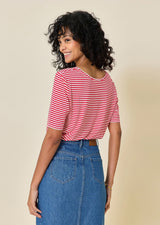 YONIE BOAT-NECK T-SHIRT