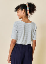 YONIE BOAT-NECK T-SHIRT