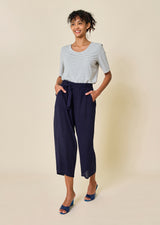 YONIE BOAT-NECK T-SHIRT