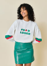 HUGUETTE EMBROIDERED FLEECE SWEATER