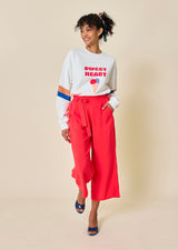 Huguette flocked cotton sweatshirt