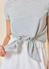 WHITNEY KNOTTED AND SHORT-SLEEVED T-SHIRT