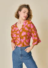 JANNICK WIDE-SLEEVED BLOUSE