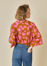 JANNICK WIDE-SLEEVED BLOUSE