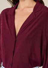 JANNICK WIDE-SLEEVE BLOUSE