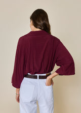 JANNICK WIDE-SLEEVE BLOUSE
