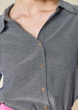 CORINNA LONG-SLEEVE CHAMBRAY SHIRT