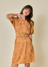 ROBE COURTE EFFET SATINÉ VELI