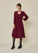 ROBE LONGUE COL LAVALIÈRE MICKAEL