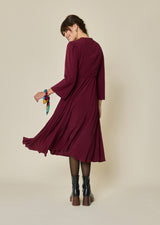 ROBE LONGUE COL LAVALIÈRE MICKAEL