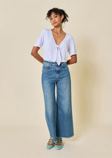 V-NECK T-SHIRT WITH BEDDY BOW