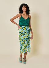 SKIRT WITH DADOU BOW