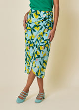 SKIRT WITH DADOU BOW