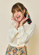 Cardigan with Ginette collar