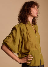 CHEMISE AMPLE GAZ DE COTON EVA