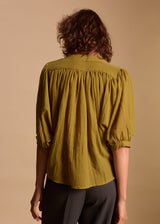 CHEMISE AMPLE GAZ DE COTON EVA